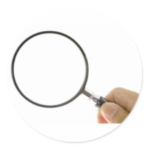 Magnifying glass stickers