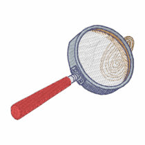 Magnifying Glass with Thumbprint embroidered shirts