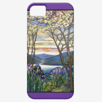 Magnolia and Iris Stained Glass Window casemate cases
