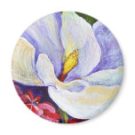 Magnolia & Azaleas Round Magnet