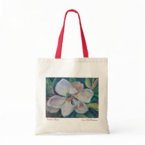 Magnolia Bloom Canvas Bag