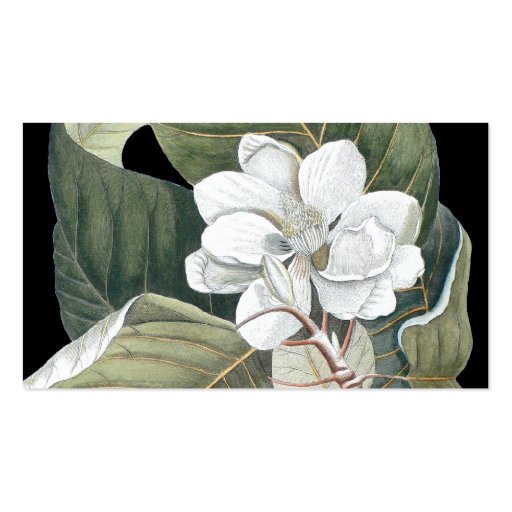 Magnolia Blossom Business Card - Garden Designer (back side)
