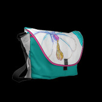 Magnolia Blossom messenger bags