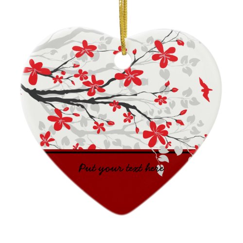 Magnolia branch and flowers custom ornament ornament