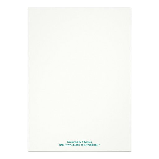 Magnolia branch turquoise bridal shower invitation