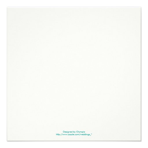 Magnolia branch turquoise wedding invitation
