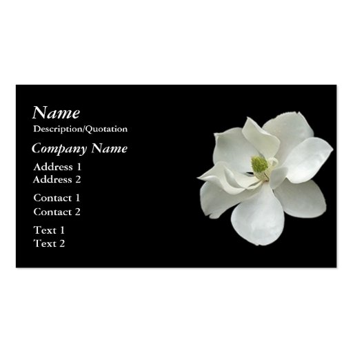MAGNOLIA business card (front side)