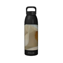 Magnolia Floral Fine Art Photograph Reusable Water Bottles