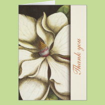 Magnolia Floral Thank You Notes cards
