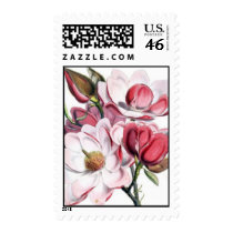 Magnolia Flower Postage Stamp