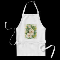 Magnolia Flower Watercolor Art - Multi aprons