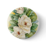 Magnolia Flower Watercolor Art - Multi buttons