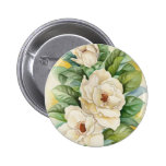 Magnolia Flower Watercolor Art - Multi Buttons