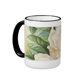 Magnolia Flower Watercolor Art - Multi Coffee Mugs