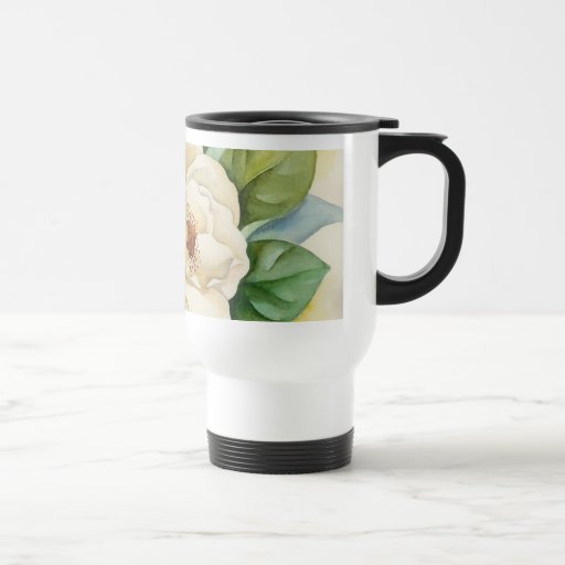 Magnolia Flower Watercolor Art - Multi Coffee Mugs