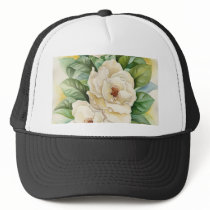Magnolia Flower Watercolor Art - Multi hats