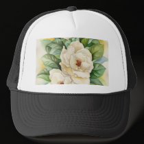 Magnolia Flower Watercolor Art - Multi hats