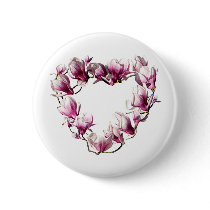Magnolia Heart Pins