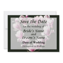 Magnolia Heart Save the Date Announcements