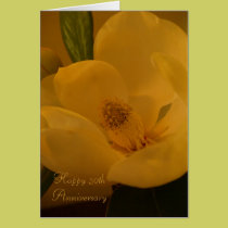 Magnolia Sateen" Happy 50th Anniversary Greeting C cards