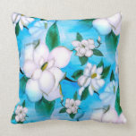 Magnolia Throw Pillow pillows
