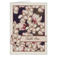 Magnolia Wedding Table Cards Magnolias