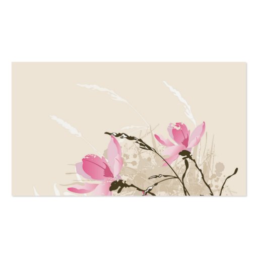 Magnolias Profile Card Business Cards (front side)