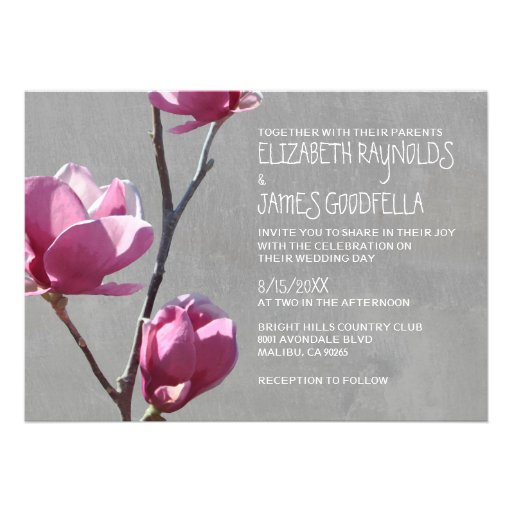 Magnolias Wedding Invitations