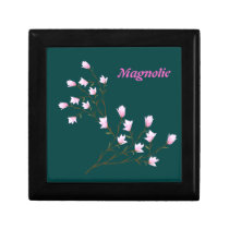 Magnolie turquoise jewelry box