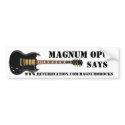 Magnum Opus sticker 1 bumper stickers