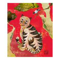 Magpie and Tiger: Korean Folk Art print