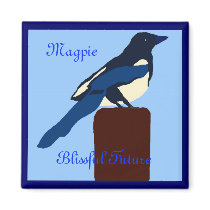 MAGPIE (Blissful Future) manget Refrigerator Magnets