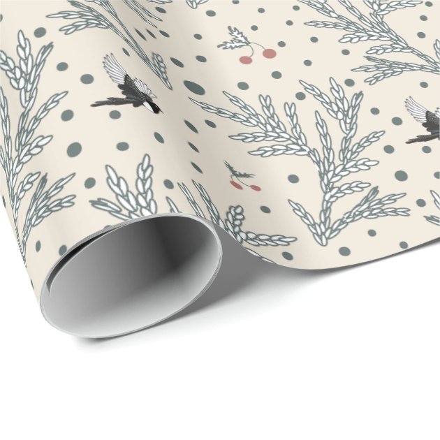 Magpie. Desert Life-Christmas wrapping paper