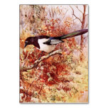 Magpie in Autumn Table Cards