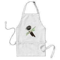 Magpie, Watercolor Bird Collection, Nature Apron