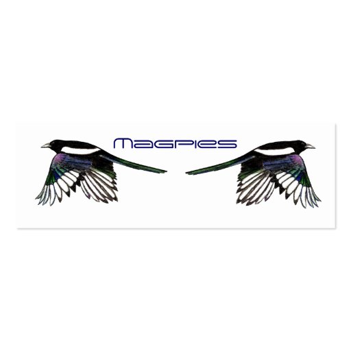 Magpies BookMark Business Card Templates (front side)
