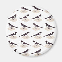 Magpies pattern - magnet magnets