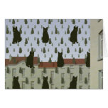 Magritte's Cats Note Card