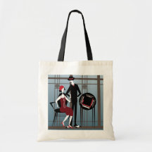 Mah Jongg Flappers Couple Bag