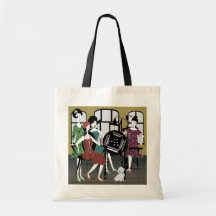 Mah Jongg Flappers Dog Bag