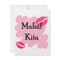 Mahal Kita - Filipino I love you Personalized Invite