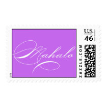 "Mahalo" stamp (lavender) stamps
