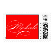 "Mahalo" stamp (red) stamps