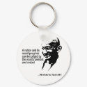 Mahatma Gandhi Animal Rights keychain