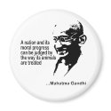 Mahatma Gandhi Animal Rights magnets by Earth_Day_TShirts Mahatma Gandhi Animal Rights magnets