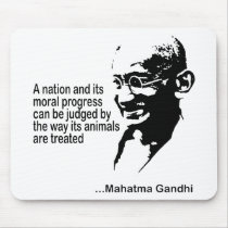 Mahatma Gandhi Animal Rights mousepads by Earth_Day_TShirts Mahatma Gandhi Animal Rights mousepads