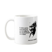 Mahatma Gandhi Animal Rights Coffee Mugs