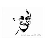 Mahatma Gandhi - Be the Change - Postcard