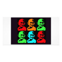 Mahatma Gandhi Collage photo cards by greenapple63 Mahatma Gandhi Collage photo cards