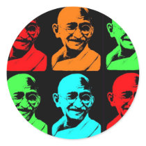 Mahatma Gandhi Collage Sticker